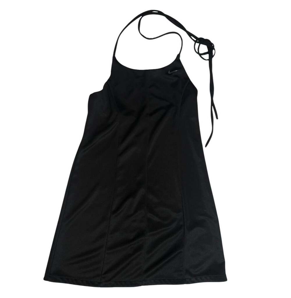 Nike Icon Clash Dress Size L Black Halter Athletic